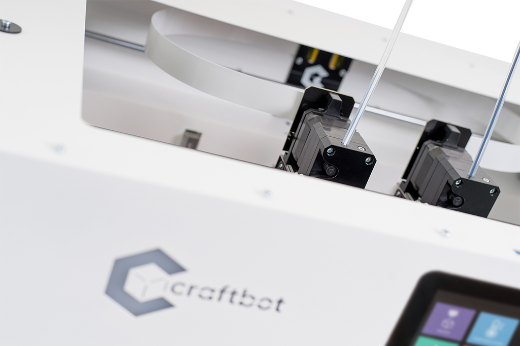 3D printing, 3D printer, Craftbot Flow IDEX XL, Plug & Play, Large scale, Additive manufacturing, Printer bed, Compact workhorse, FDM printer, High-technology features, 2 different materials, Parallel printing, Dual extruder, Touch screen