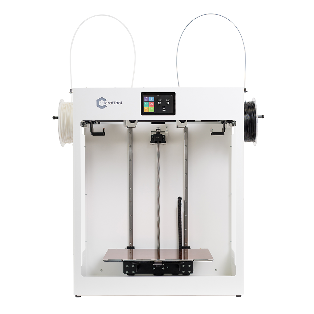 3D printing, 3D printer, Craftbot Flow IDEX XL, Plug & Play, Large scale, Additive manufacturing, Printer bed, Compact workhorse, FDM printer, High-technology features, 2 different materials, Parallel printing