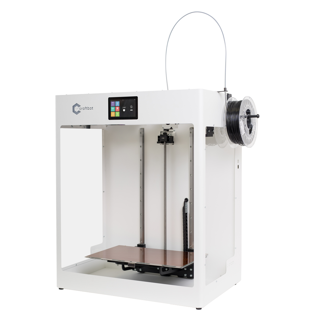 3D printing, 3D printer, Craftbot Flow Wide XL, Large scale, Additive manufacturing, Printer bed, Compact workhorse, FDM printer, High-technology features, 2 different materials, Parallel printing