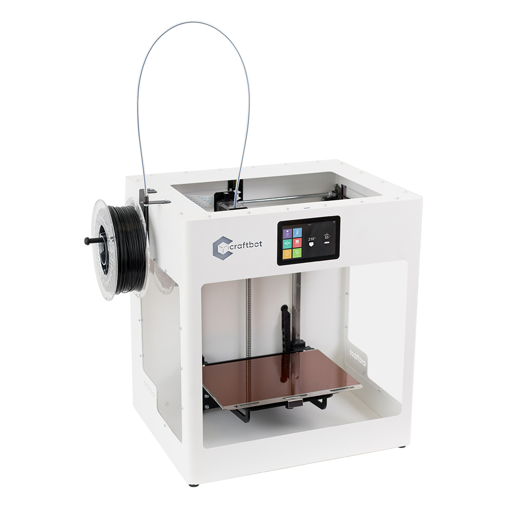 3D printing, 3D printer, Craftbot, Craftbot Flow, Plug & Play, Advanced functions, FDM printers, High quality, Extruder, Led, Filament